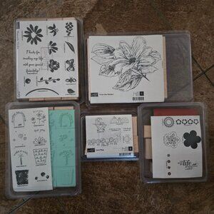 Stampin Up Stamp Sets Unmounted 5 sets in all